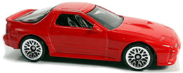 Hot Wheels 2020 - Collector # 223/250 - Nightburnerz 3/10 - New Models - '89 Mazda Savanna RX-7 FC3S - Red - IC