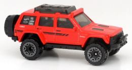 Hot Wheels 2022 - Collector # 150/250 - Baja Blazers 10/10 - New Models - '95 Jeep Cherokee - Red - USA