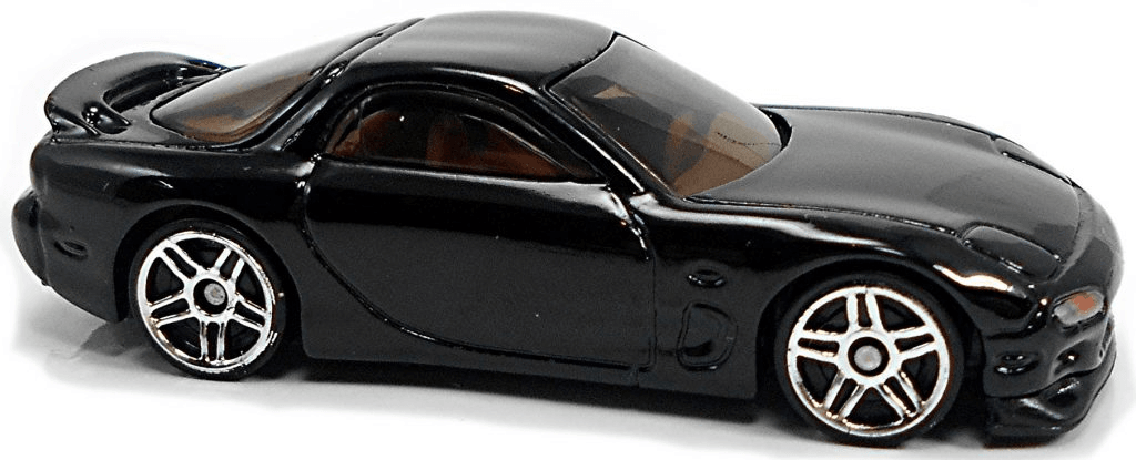 Hot Wheels 2021 - Collector # 088/250 - Factory Fresh 6/10 - '95 Mazda RX-7 - Black - USA Card