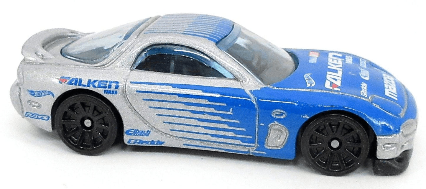 Hot Wheels 2022 - Collector # 177/250 - HW Drift 2/5 - '95 Mazda RX-7 - Gray / Falken - IC