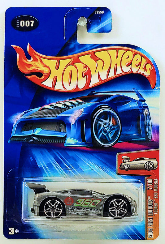 Hot Wheels 2004 - Collector # 007/212 - First Editions 7/100 - Tooned 360 Modena (Ferrari) - ZAMAC - Toy R Us Exclusive - USA '04 NC