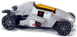 Hot Wheels 2020 - Collector # 001/250 - HW Dream Garage 1/10 - 2 Jet Z - Silver - USA Card with Legends Tour Promo