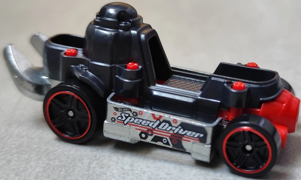 Hot Wheels 2025 - Collector # 206/250 - Experimotors 8/10 - Speed Driver - Dark Gray - USA Card