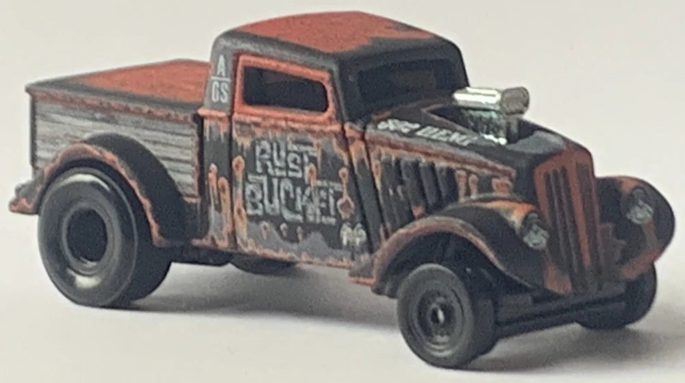 Hot Wheels 2022 - Premium / Car Culture / Drag Strip Demons 0/5 - '33 Willys - Reddish Brown / Rust Bucket - CHASE - Metal/Metal & Real Riders - Nice Art Blister Card - NEW Casting