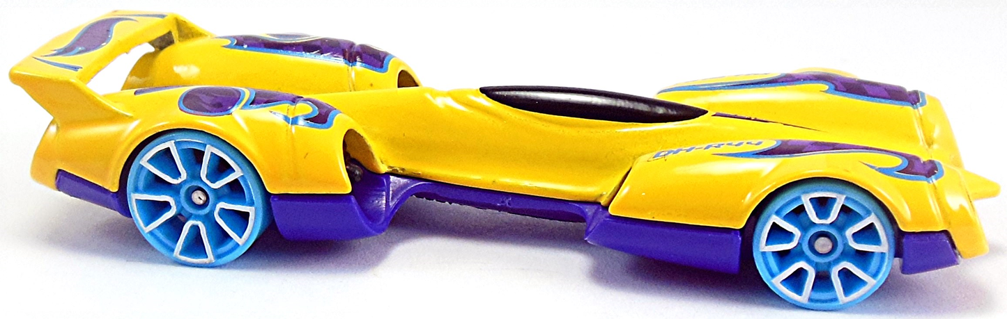 Hot Wheels 2016 - Collector # 138/250 - Sky Show 3/5 - Treasure Hunts - 4Ward Speed - Yellow / Circle Flame Logo on Top of Rear Fender Cowls - USA Card