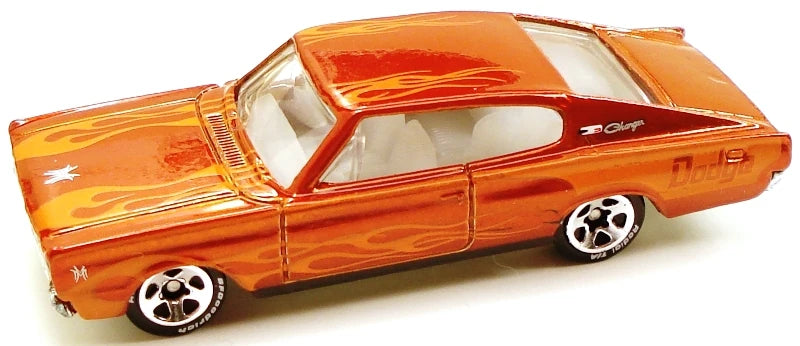 Hot Wheels 2005 - Classics Series 1 # 05/25 - 1967 Dodge Charger - Spectraflame Orange - 5 Spokes on Good Year Tires - Translucent Interior - Metal/Metal - Special Paint - Limited Edition