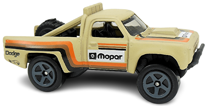 Hot Wheels 2019 - Collector # 064/365 - Baja Blazers 1/10 - '87 Dodge D100 - Tan - USA