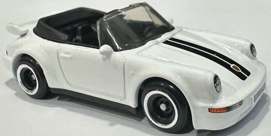 Hot Wheels 2026 - Collector # 052/250 - Drop Tops 3/5 - Porsche 911 Turbo Cabriolet - Grand Prix White - L4 Wheels - USA '2026' Card