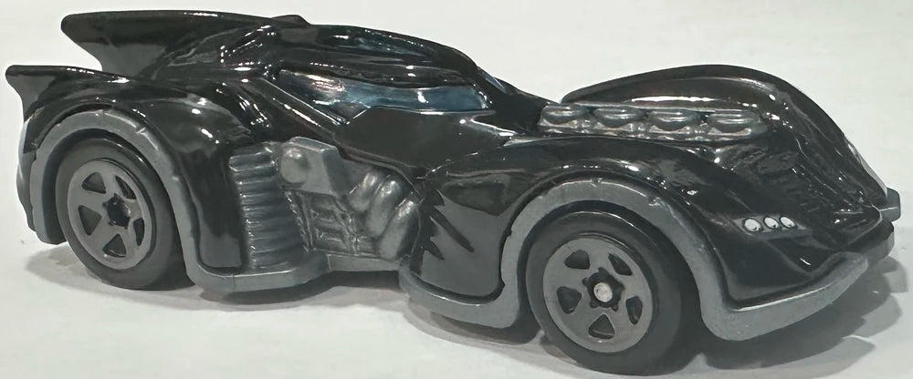 Hot Wheels 2025 - Collector # 054/250 - Batman 2/5 - Batman Arkham Asylum Batmobile - Glossy Black - USA 'Batman' Card