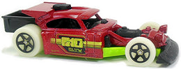 Hot Wheels 2018 - Collector # 231/365 - HW Glow Wheels 3/10 - Aristo Rat - Red - International Card