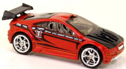 Hot Wheels 2006 - Collector # 039/223 - Treasure Hunts 01/12 - Asphalt Assault - Red with Black Hood - Real Riders - SC