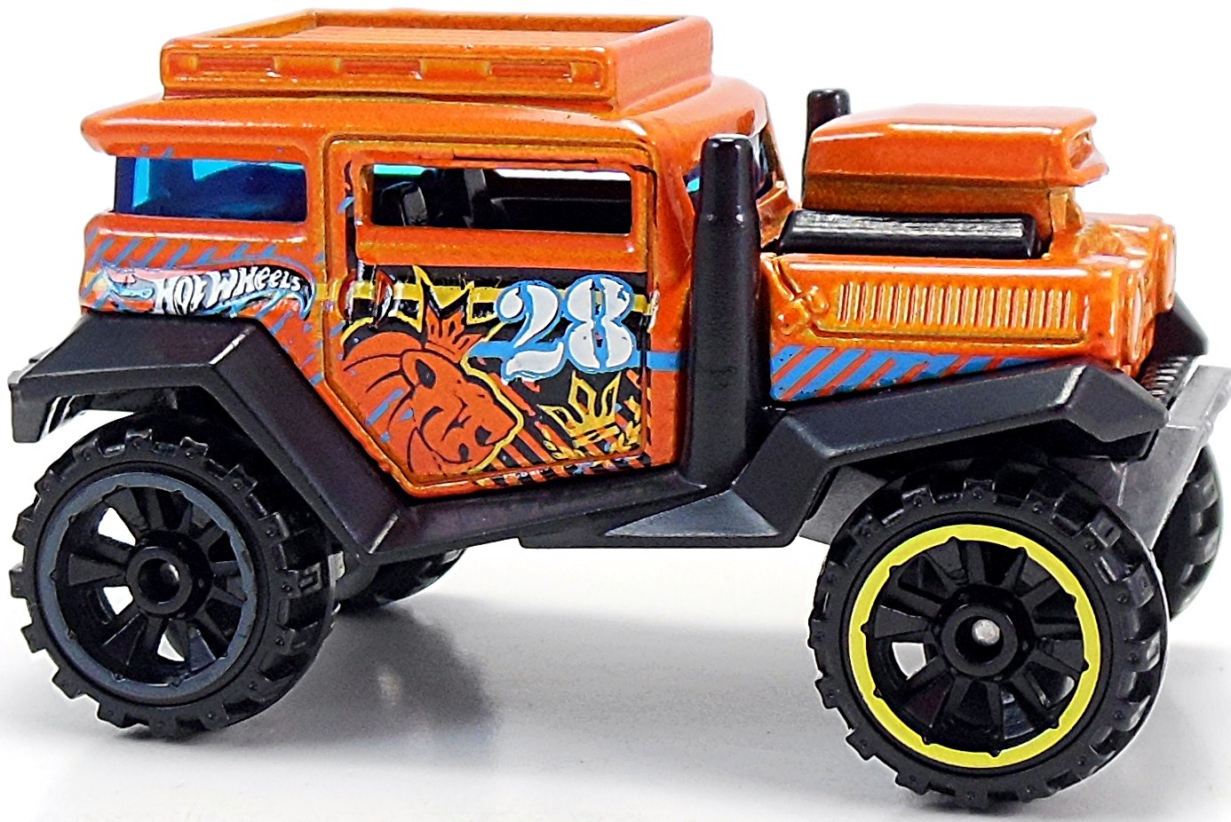 Hot Wheels 2015 - Collector # 088/250 - HW Off-Road / Battle Kings - Bad Mudder - Orange - USA 'Showdown' Card