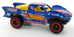 Hot Wheels 2024 - Collector # 115/250 - Hot Wheels Let's Race 03/05 - Baja Truck - Dark Blue - '68' - USA 'Let's Race' Card