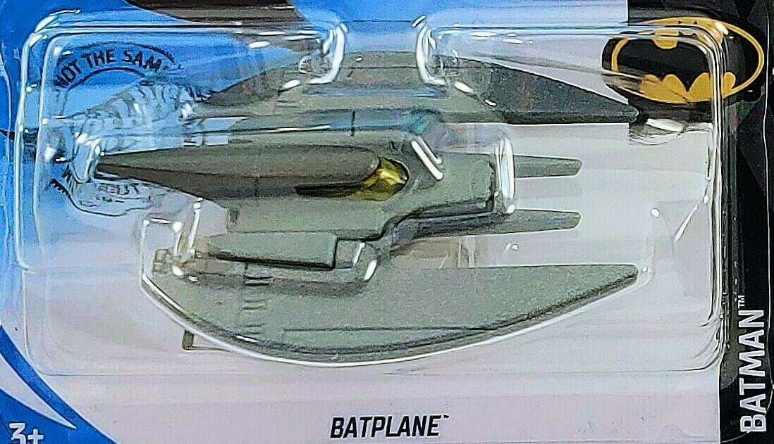 Hot Wheels 2020 - Collector # 056/250 - Batman 1/5 - New Models - Batplane - Metallic Gray - USA Card