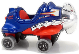 Hot Wheels 2018 - Collector # 191/365 - HW Fun Park 5/5 - New Models - Bazoomka - Metallic Blue - USA 50th Card with Factory Set Sticker