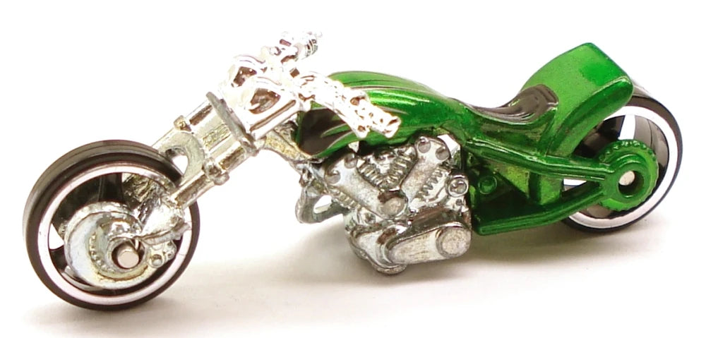 Hot Wheels 2006 - Classics Series 2 # 26/30 - Blast Lane (Chopper, Motorcycle) - Spectraflame Green - Metal/Metal - Limited Edition