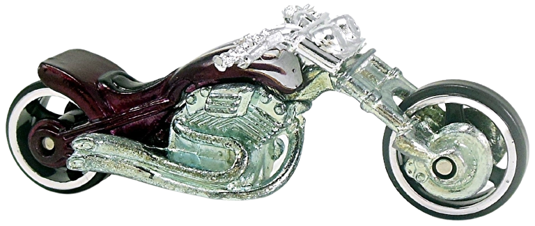 Hot Wheels 2006 - Classics Series 2 # 26/30 - Blast Lane (Chopper, Motorcycle) - Spectraflame Maroon - Metal/Metal - Limited Edition