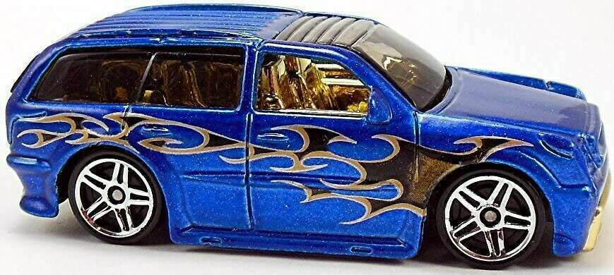 Hot Wheels 2003 - Collector # 035/220 - First Editions 23/42 - Boom Box - Metallic Blue - USA '1968-2003 Anniversary' Card