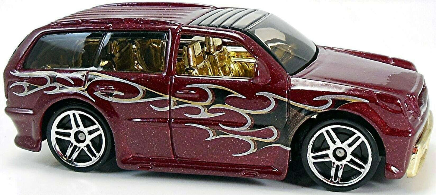 Hot Wheels 2003 - Collector # 035/220 - First Editions 23/42 - Boom Box - Metallic Maroon - USA '1968-2003 Anniversary' Card