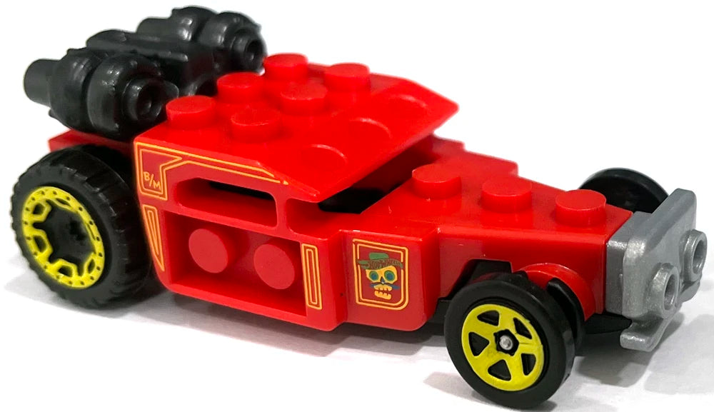 Hot Wheels 2023 - Collector # 104/250 - Brick Rides 4/5 - New Models - Brick and Motor - Red - USA