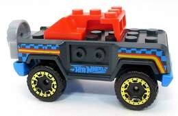 Hot Wheels 2023 - Collector # 007/250 - Brick Rides 1/5 - Bricking Trails - Flat Black - Removable Parts - USA