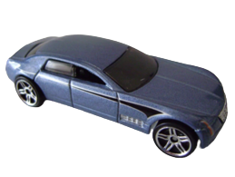 Hot Wheels 2008 - Collector # 085/172 - Hot Wheels Stars - Cadillac Sixteen - Metallic Steel Blue - PR5 Wheels - International 40th Card