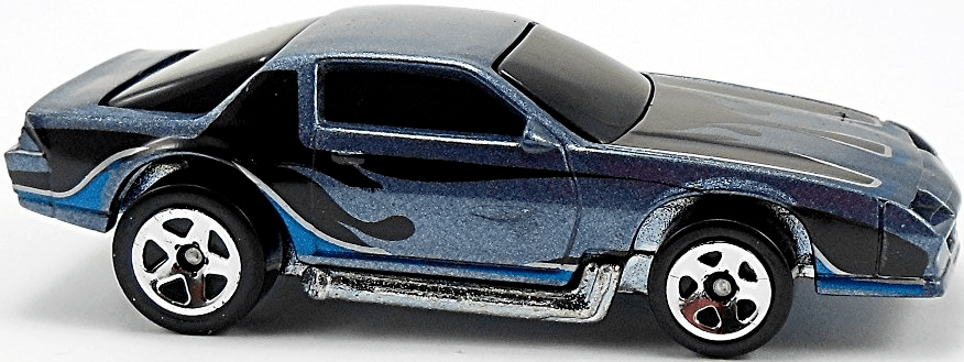 Hot Wheels 2007 - Collector # 043/180 - Camaro Series 3/4 - Camaro Z28 - Metallic Blue - 5 Spoke Wheels - USA Card with Solid Red Bowtie