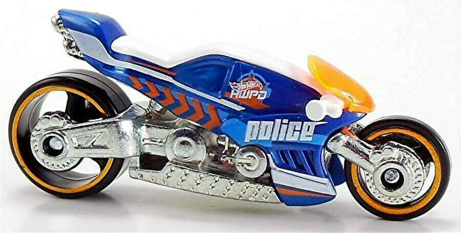 Hot Wheels 2015 - Collector # 048/250 - HW City / HW Rescue - Canyon Carver - Blue & White / Police - USA 'Showdown' Card