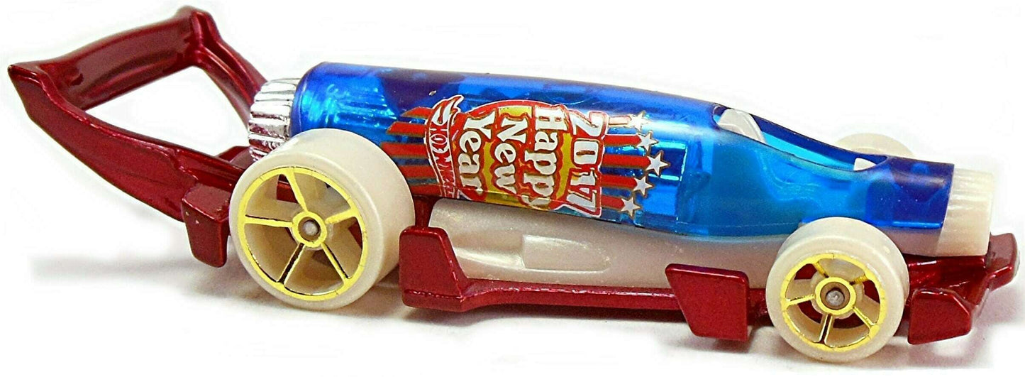 Hot Wheels 2017 - Collector # 053/365 - Holiday Racers 5/5 - Carbonator - Blue / Happy New Year 2017 - USA Card