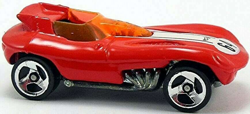 Hot Wheels 1998 - Collector # 681 - First Editions 35/40 - Cat-A-Pult - Red / #64 / Black HW Logo on Front Deck - 3 Spoke Wheels - USA Blue Car Card