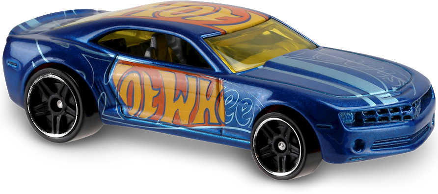 Hot Wheels 2016 - Collector # 023/250 - HW Digital Circuit 3/10 - Chevy Camaro Concept - Metalflake Blue - USA 'Showdown' Card