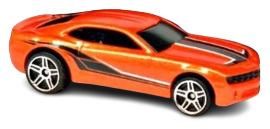 Hot Wheels 2008 - Collector # 077/196 - Web Trading Cars 01/24 - Chevy Camaro Concept - Orange - PR5 Wheels - USA Card