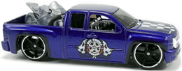 Hot Wheels 2010 - Collector # 070/240 - HW Garage 2/10 - Chevy Silverado - Metallic Dark Purple - OH5Sp Wheels