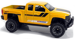 Hot Wheels 2021 - Collector # 185/250 - HW Hot Trucks 2/10 - Chevy Silverado Off Road - Yellow - USA