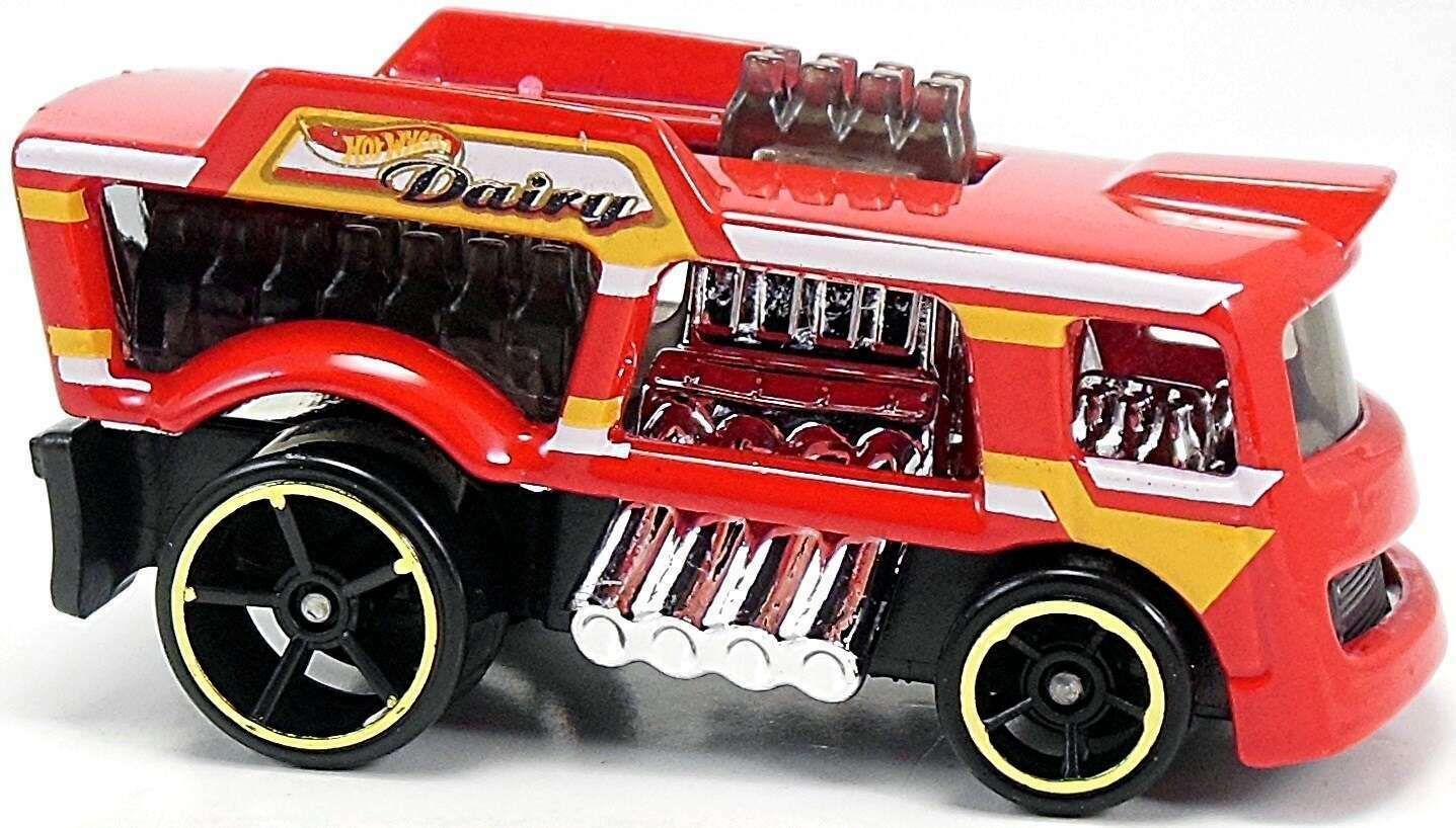 Hot Wheels 2015 - Collector # 004/250 - HW City / HW City Works / New Models - Chill Mill - Red - USA 'Showdown' Card
