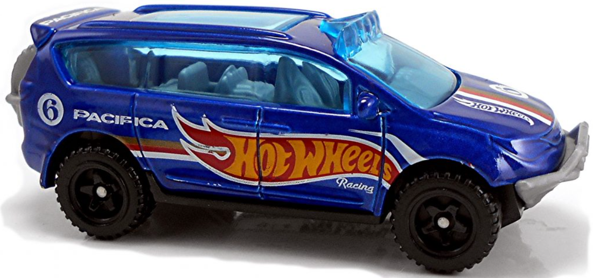 Hot Wheels 2019 - Collector # 215/250 - HW Race Team 1/10 - New Models - Chrysler Pacifica - Dark Blue / Hot Wheels Racing - USA 'Month' Card