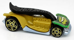 Hot Wheels 2021 - Collector # 052/250 - Experimotors 5/10 - Clip Rod - Black, Green & Gold - PR5 Wheels - International Long Card