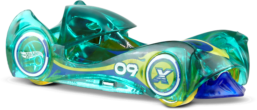 Hot Wheels 2016 - Collector # 017/250 - X-Raycers 7/10 - Cloak and Dagger - Transparent Sea Green - USA 'Showdown' Card