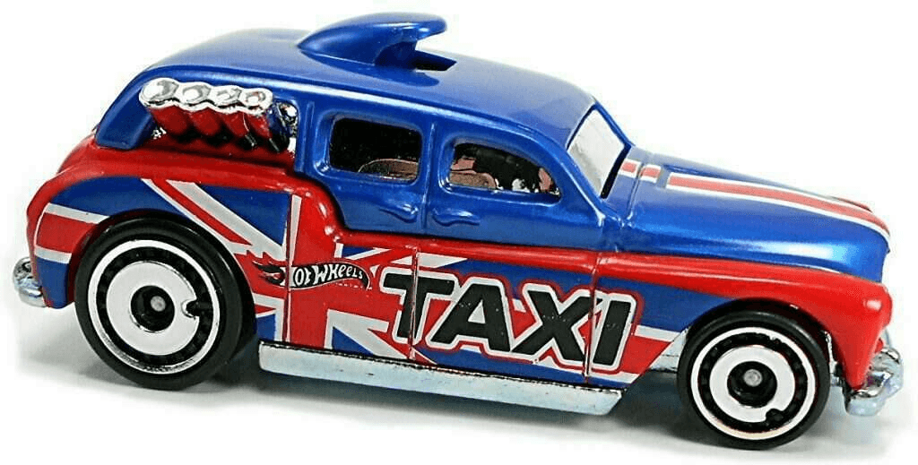 Hot Wheels 2022 - Collector # 102/250 - HW Metro 10/10 - Cockney Cab II - Blue & Red / Union Jack Taxi - USA