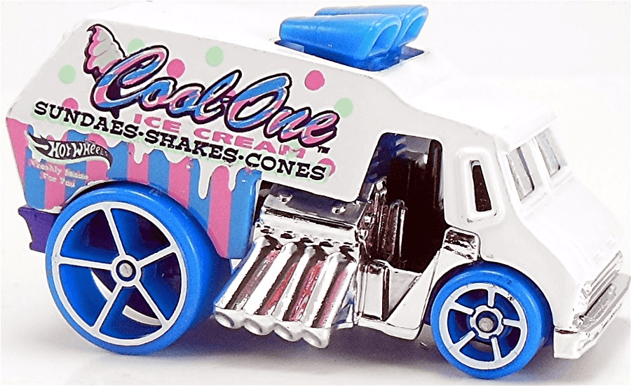 Hot Wheels 2015 - Collector # 003/250 - HW City / HW City Works - Cool-One - White - USA 'WIN' Card with Factory Set Sticker