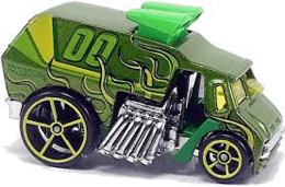 Hot Wheels 2012 - Collector # 245/247 - HW Code Cars 20/22 - Cool-One - Green / #00 - Yellow OH5SP Wheels - USA Card