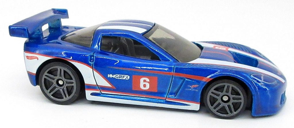 Hot Wheels 2022 - Collector # 233/250 - Then And Now 6/10 - Corvette C6R - Blue - USA