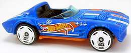 Hot Wheels 2018 - Collector # 259/365 - HW 50th Race Team 3/10 - Corvette Grand Sport Roadster - Matte Blue - 50th Card