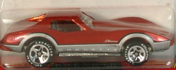 Hot Wheels 2005 - Classics Series 1 # 17/25 - Corvette Stingray - Spectraflame Orange - Clear Interior - 5 Spokes on Good Year - Metal/Metal - Special Paint - Limited Edition