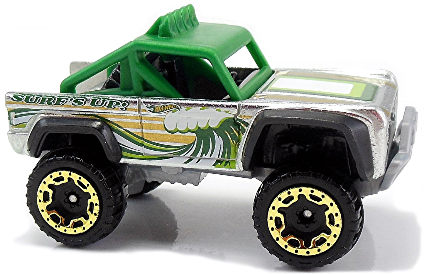 Hot Wheels 2017 - Collector # ---/365 - Surf's Up 5/5 - ZAMAC 017 - Custom Ford Bronco - ZAMAC - Walmart Exclusive - USA Card