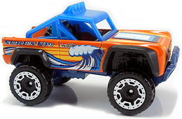 Hot Wheels 2017 - Collector # 140/365 - Surf's Up 5/5 - Custom Ford Bronco - Orange - USA Card