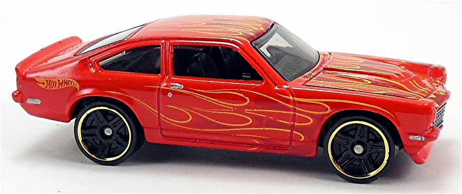 Hot Wheels 2014 - Collector # 220/250 - HW Workshop / Heat Fleet - Custom V-8 Vega - Red - PR5 Wheels - USA Card