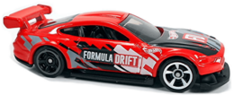Hot Wheels 2021 - Collector # 127/250 - HW Drift 4/5 - Custom '18 Ford Mustang GT - Red / Formula DRIFT - USA Card