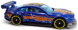 Hot Wheels 2020 - Collector # 222/250 - HW Race Team 4/5 - Custom '18 Ford Mustang GT - Blue / #22 'Joey Logano' - USA 'Joey Logano' Card