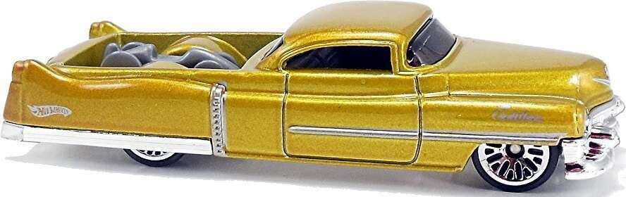 Hot Wheels 2009 - Collector # 015/190 - New Models 15/42 - Custom '53 Cadillac - Metalflake Gold - Lace Wheels - USA Card